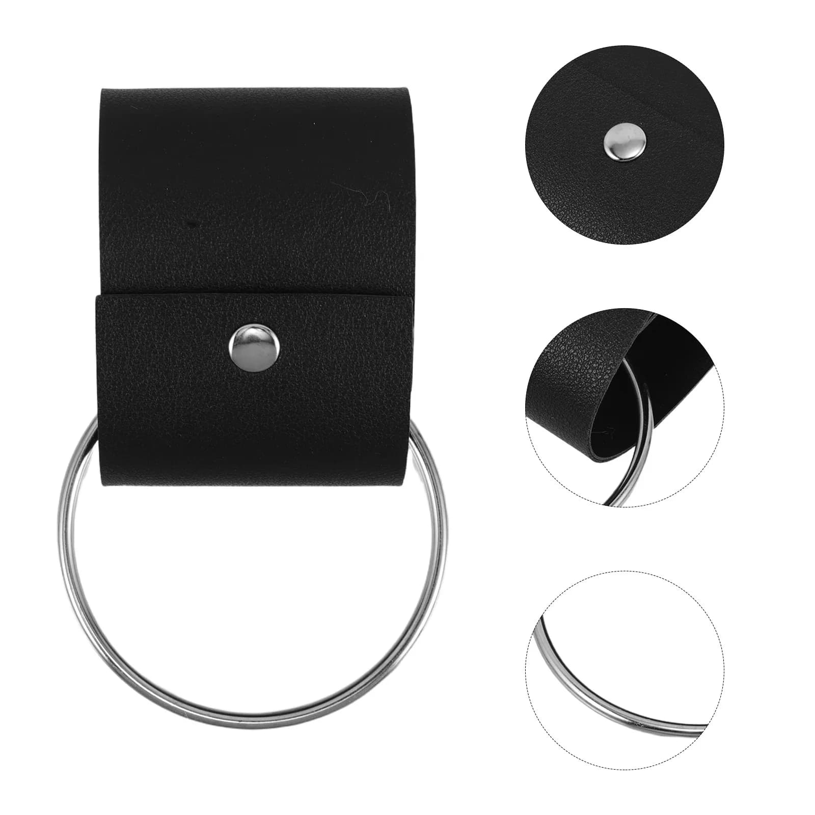 Set of 4 PU towel racks, Elegant and Spacious, for Bathroom, Kitchen, Gym, Organizer for Scarves, Gloves and Strofinacci