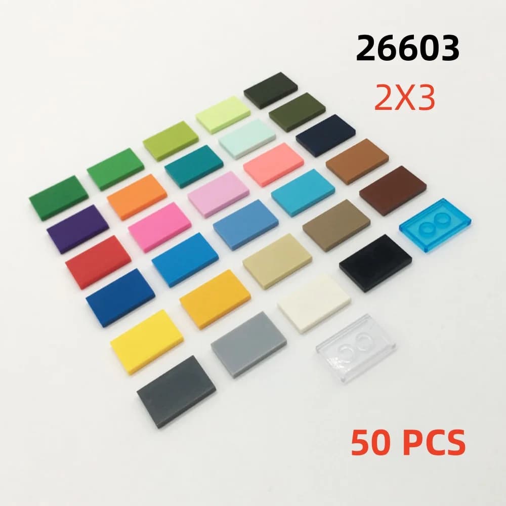 50 Pz/lotto Buildings Blocchi 26603 Piastrelle 2x3 FAI DA TE Assemblare Collezioni Bulk Modulare GBC Giocattolo Per High-Tech MOC Set
