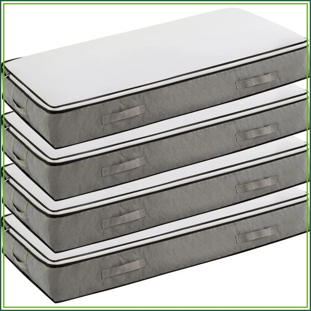 90L Under Bed Storage Containers, Foldable Bags for Blanket, Clothing, Comforter, Pillows