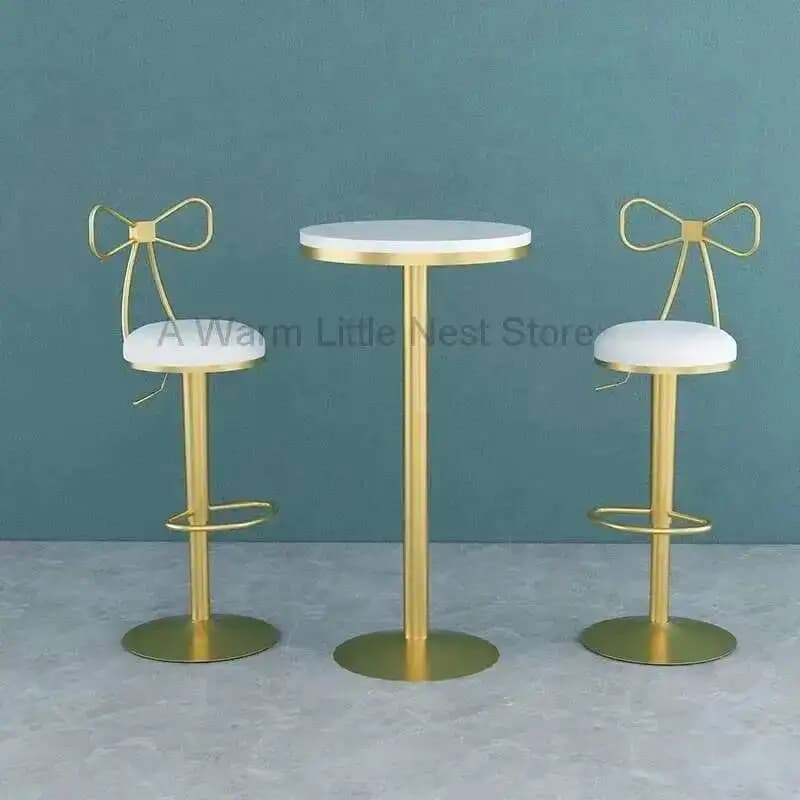 Gamba da bar Sgabello moderno dorato Sedia da bar regolabile girevole minimalista Design in metallo Silla Alta Para Barra Mobili da ristorante
