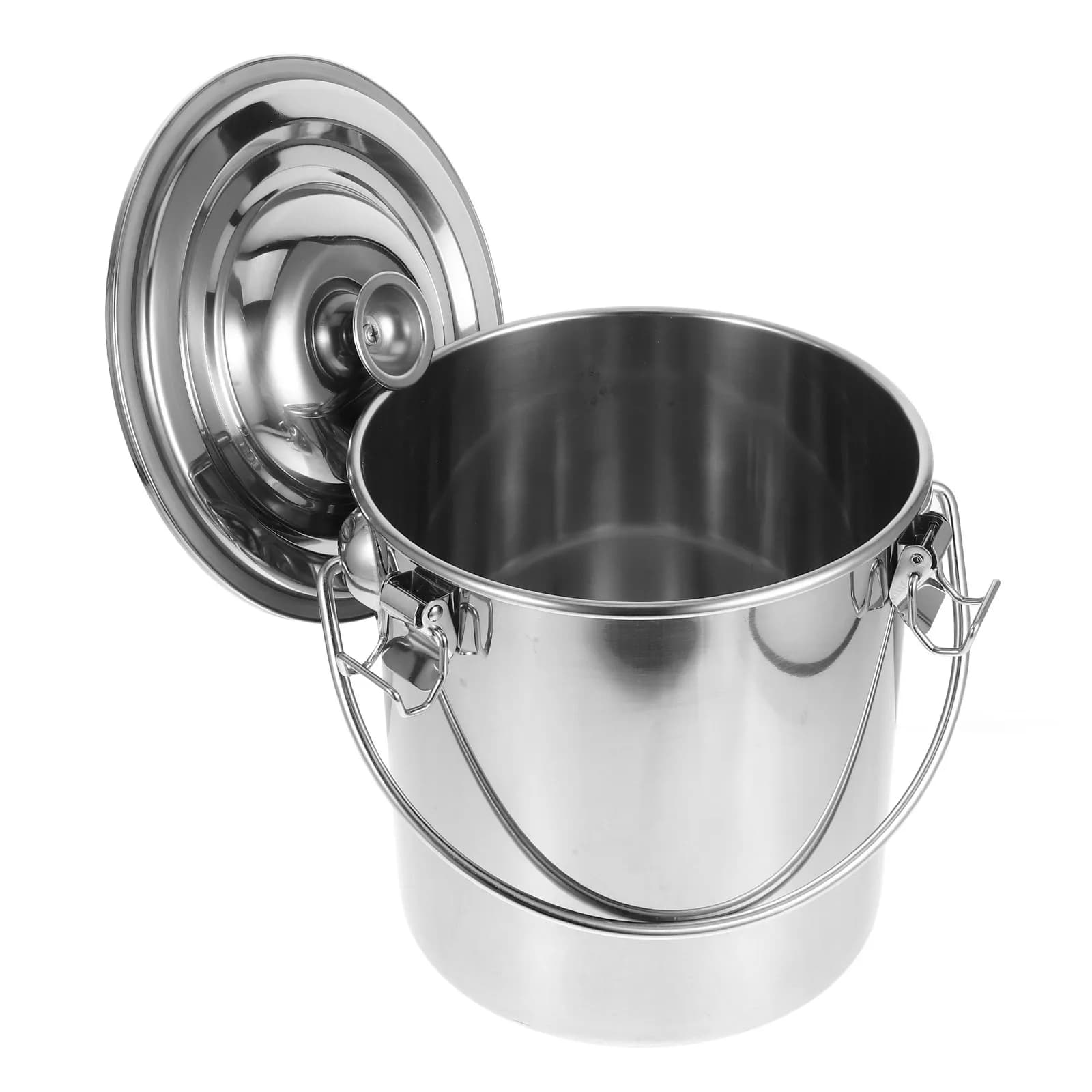 Sealed Airtight Stainless Steel Bucket for Oil Food Liquid Transport Leakproof with Handle Stainless Steel Container