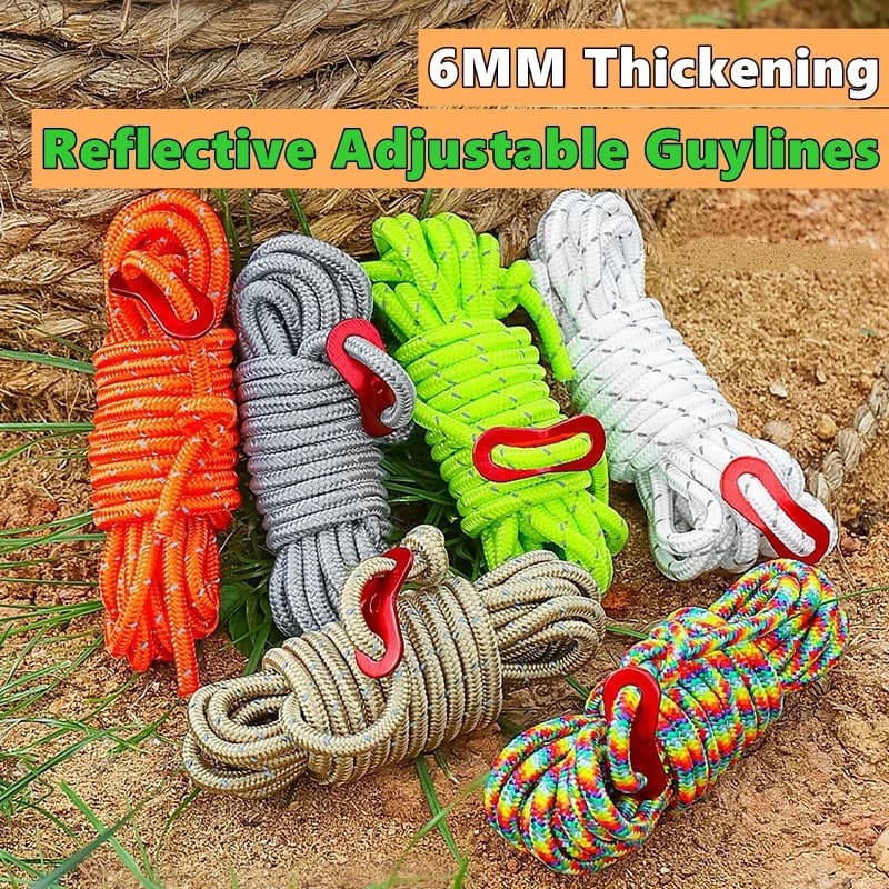 Corda da Arrampicata 6mm 4 Metri, Corda di Sicurezza per Arrampicata, Soccorso, Grappling, Fuga, Discesa, Pesca