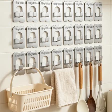 8/20Pcs No Damage Claw Wall Hangers 40Lbs Load Bearing Hooks For Drywall Picture Mirror Photo Frame Hanging Decor