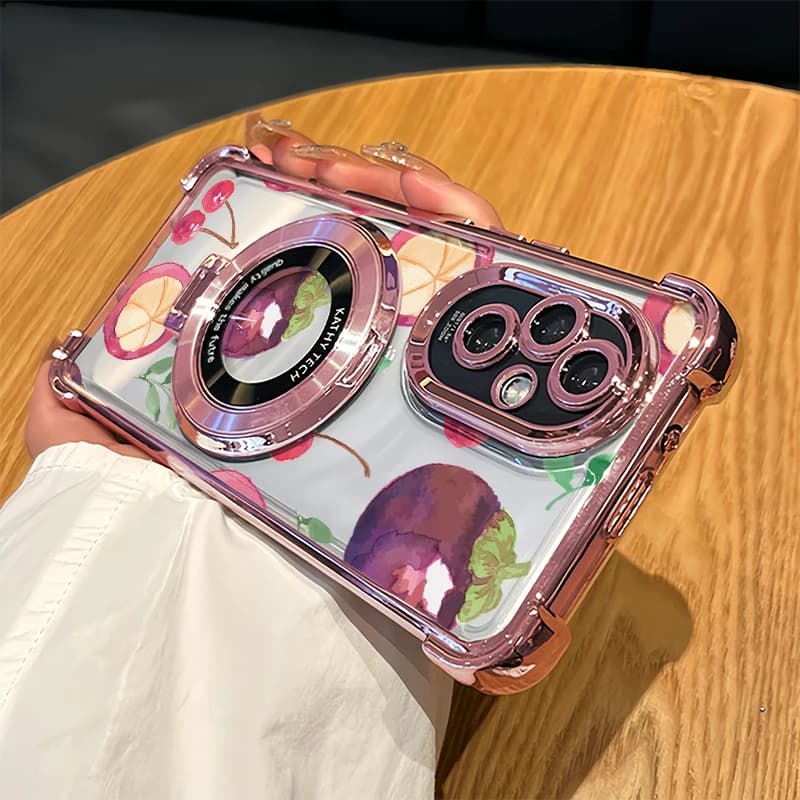Custodia per telefono Mangosteen Fruits per Infinix Smart 20 10 Plus 7 HD 5 6 8 Pro con supporto antiurto e placcatura in silicone trasparente
