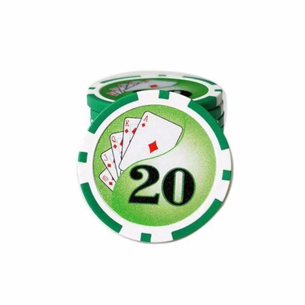 1 Pezzo Clip per Cappello da Golf con Indicatore di Posizione della Palla, Clip Standard per Cappello, Marcatori a Forma di Carte da Poker per Palline da Golf