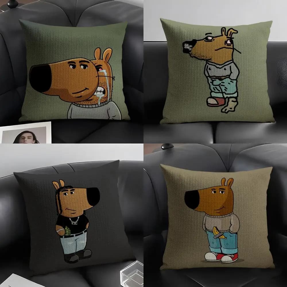 I'm Just A C-Chill Guy Cuscino decorativo con motivo stampato per divano del soggiorno e decorazione della camera da letto