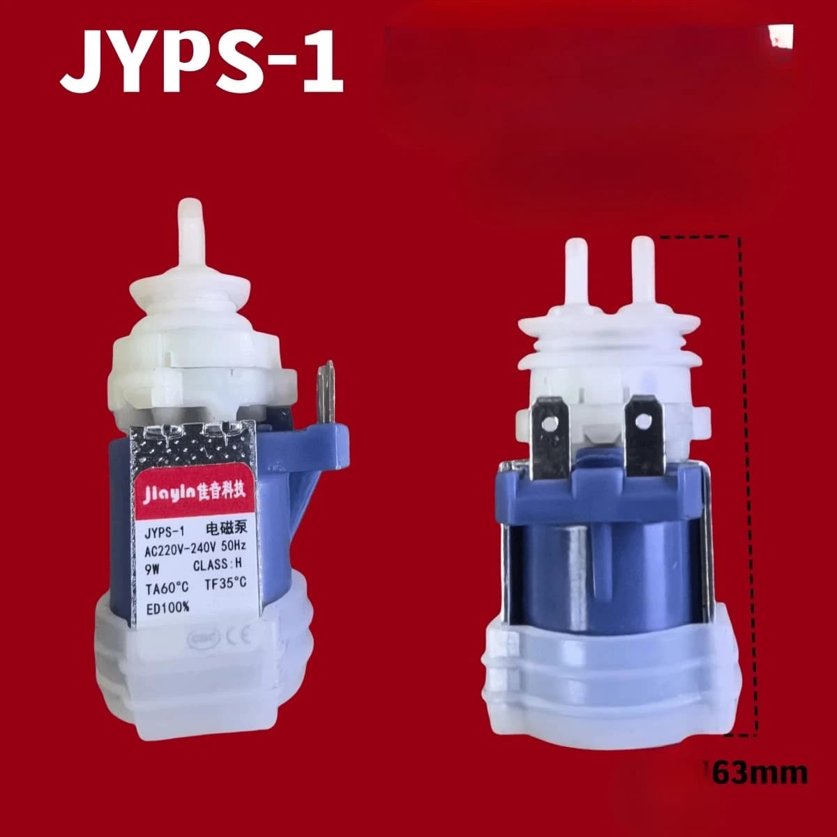 1 pz JYPS-1 9 w pompa elettromagnetica a doppia testa per ferro domestico scopa a vapore mini ferro da stiro portatile