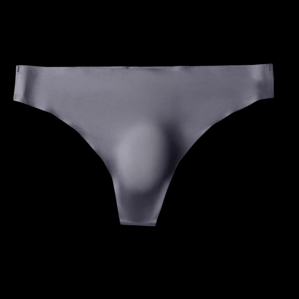 Lingerie Seamless Ice Silk Briefs Low Waist Ultra-thin Men's Thong Ice Silk 3D Pouch Underwear Daily Use