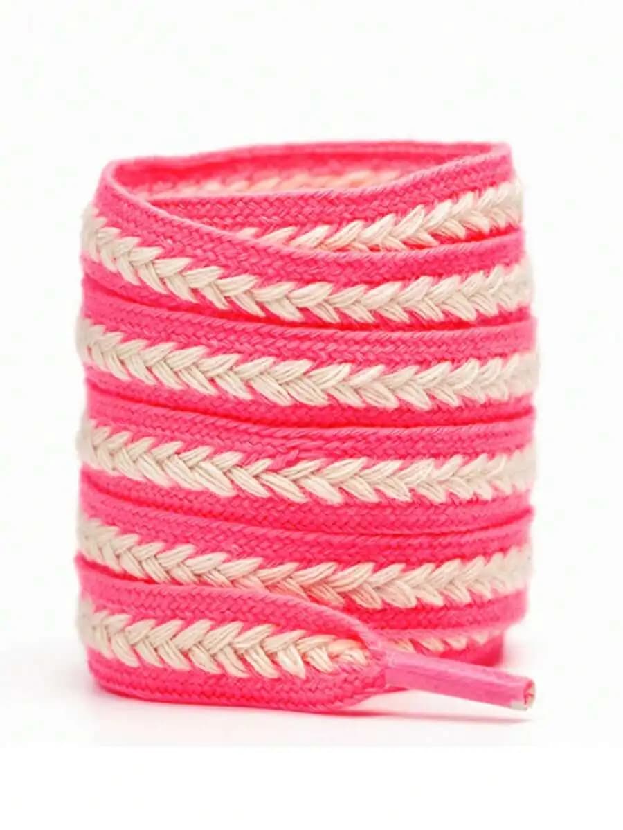Woven wheat shoelaces for casual, canvas, low-top sneakers, breathable flat shoes, sports, basketball, high-top canvas, boots, h