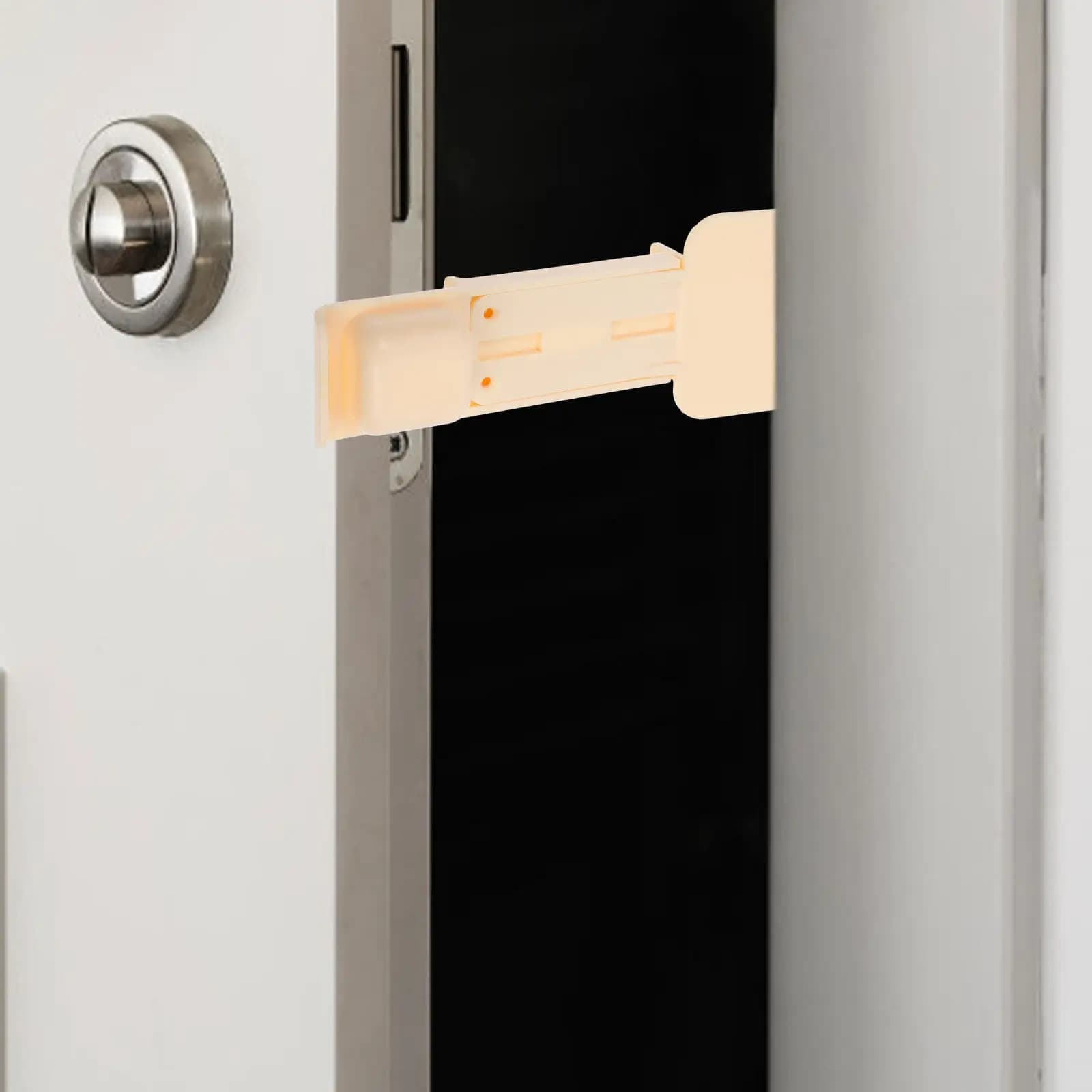 Blocca Porta per Gatti Portatile e Regolabile, Supporto di Sicurezza con Chiusura per Porte di Casa, Camera da Letto e Soggiorno, per la Sicurezza degli Animali Domestici