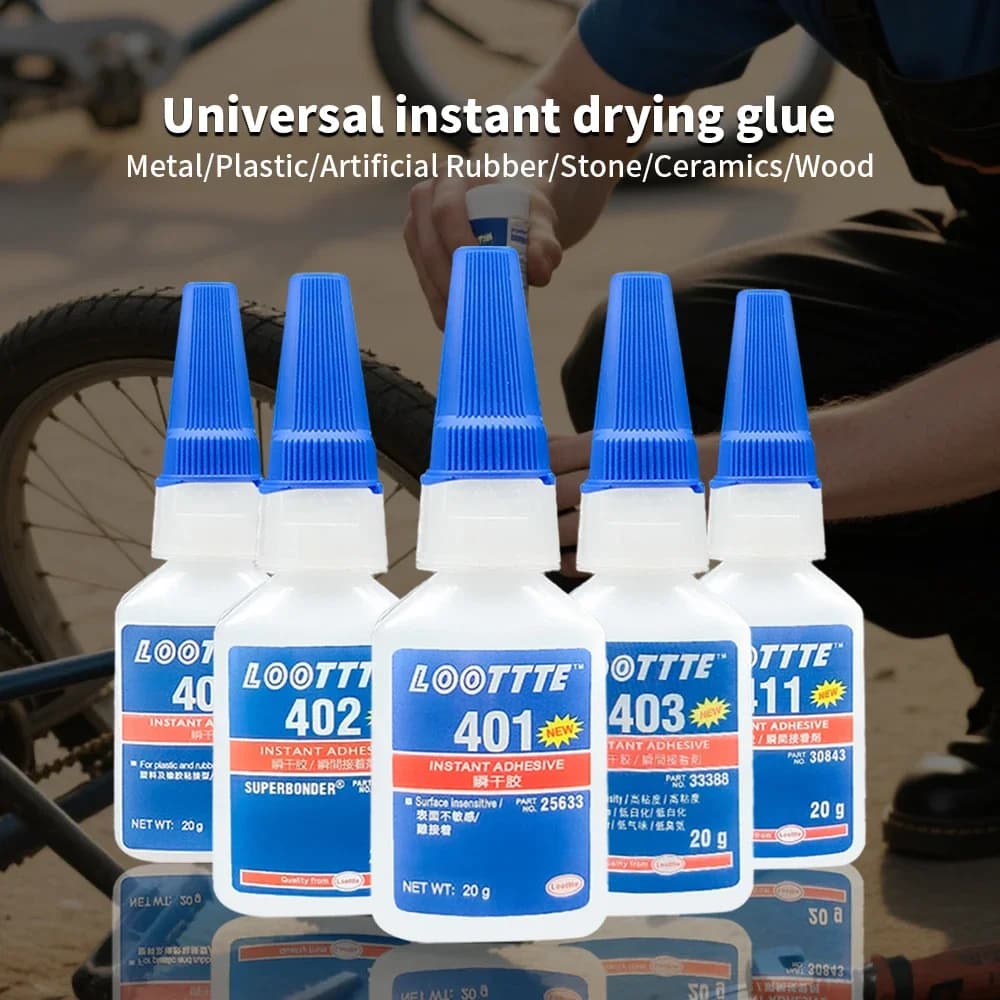 20ml 401 460 Colla forte istantanea Colla super universale Potente potente Colla istantanea Strumenti di colla adesiva incolori istantanei