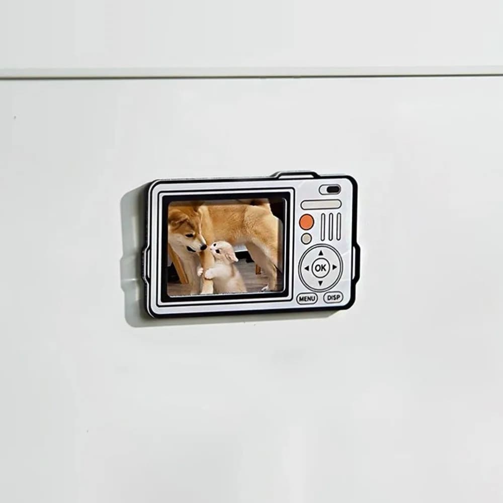 Creative Acrylic Photo Frame for Instant Camera, Magnetic Photo Holder, Fridge Magnet, Home Decoration