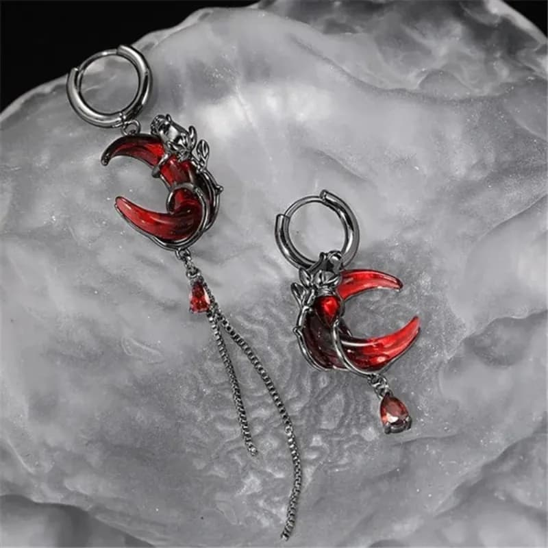 Orecchini a farfalla con zirconi trasparenti e raffinati della serie Red, nuovi orecchini a nappa alla moda e di alta gamma per donna
