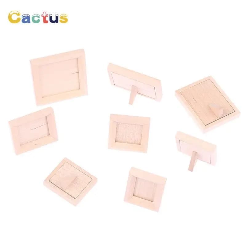 1Pc 1/12 Dollhouse cornice per foto in legno in miniatura simulazione accessori per modelli di mobili decorazione per la casa delle bambole