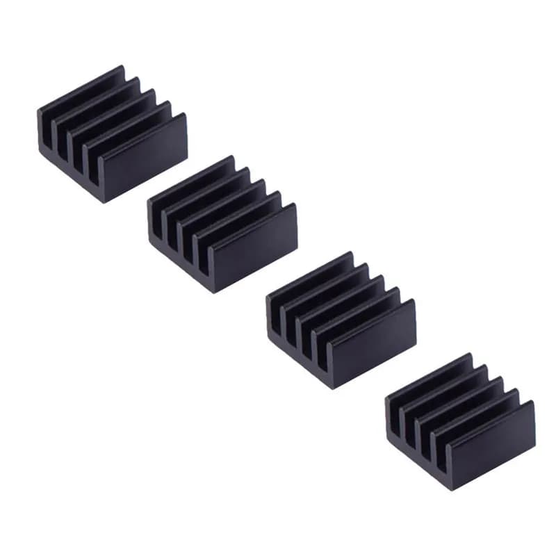 8Pcs Aluminum Heatsink Cooler Black Heat Dissipation Cooling Kit Suitable for Raspberry Pi 3 2 Boards Efficient Thermal