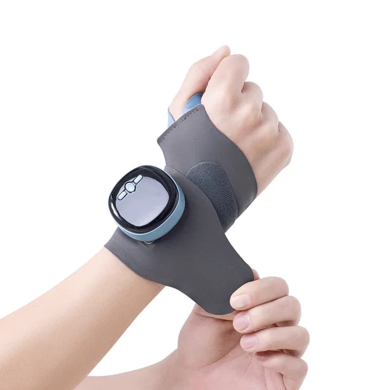Supporto per Polso Riscaldante Intelligente con Compressione Calda, Traspirante e Staccabile, Fascia Massaggiante per Distorsioni della Mano, per Uomini e Donne