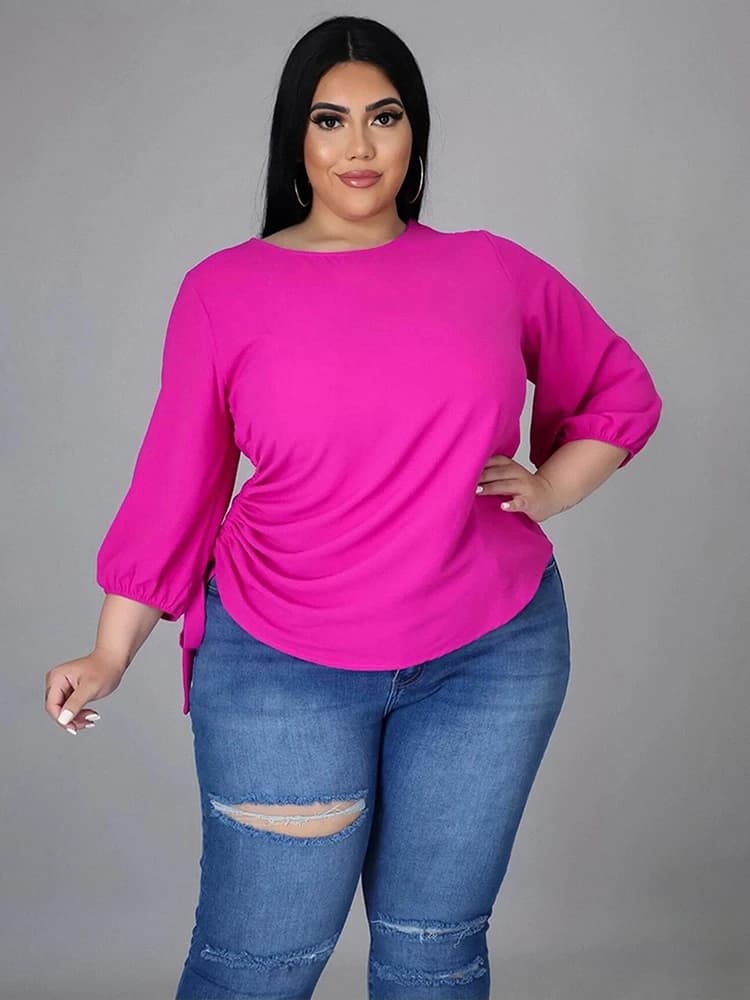 Ladies Tops Long Sleeve Female Clothing Large Size Fashion Woman Blouses 2022 Plus Size Blouses Wholesale Bulk Dropshipping