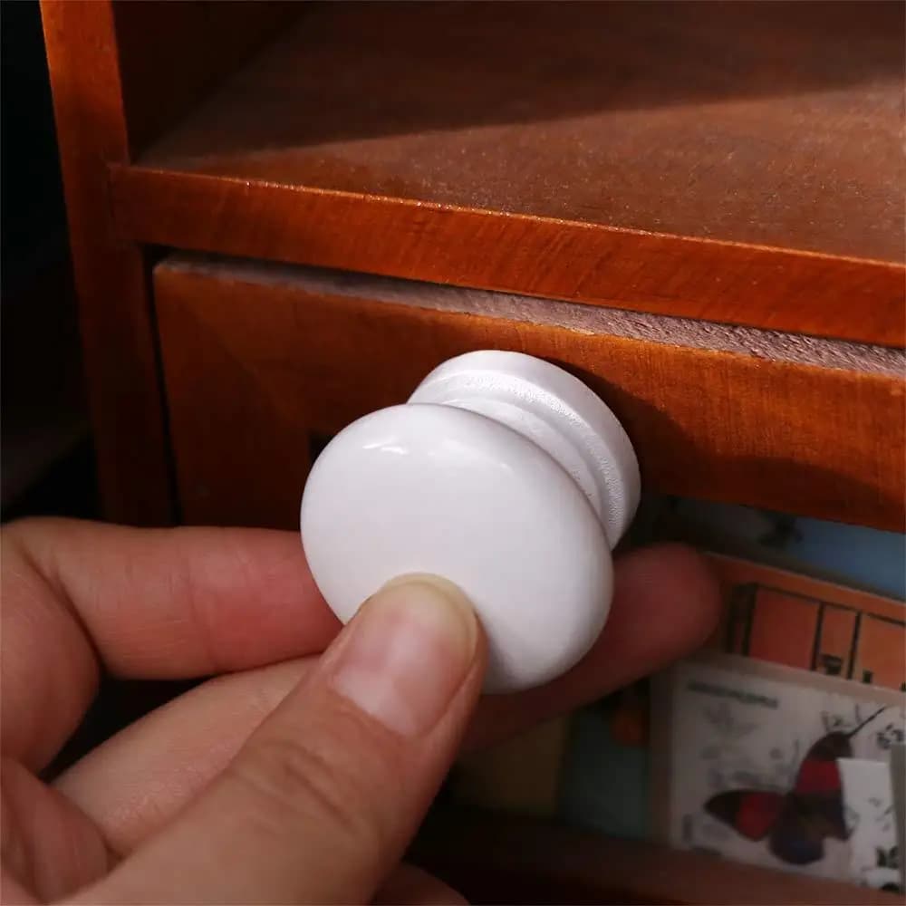 Maniglie per cassetti circolari con finitura lucida, resistenti alla ruggine, design facile da impugnare, pomelli per porte per mobili, bella consistenza