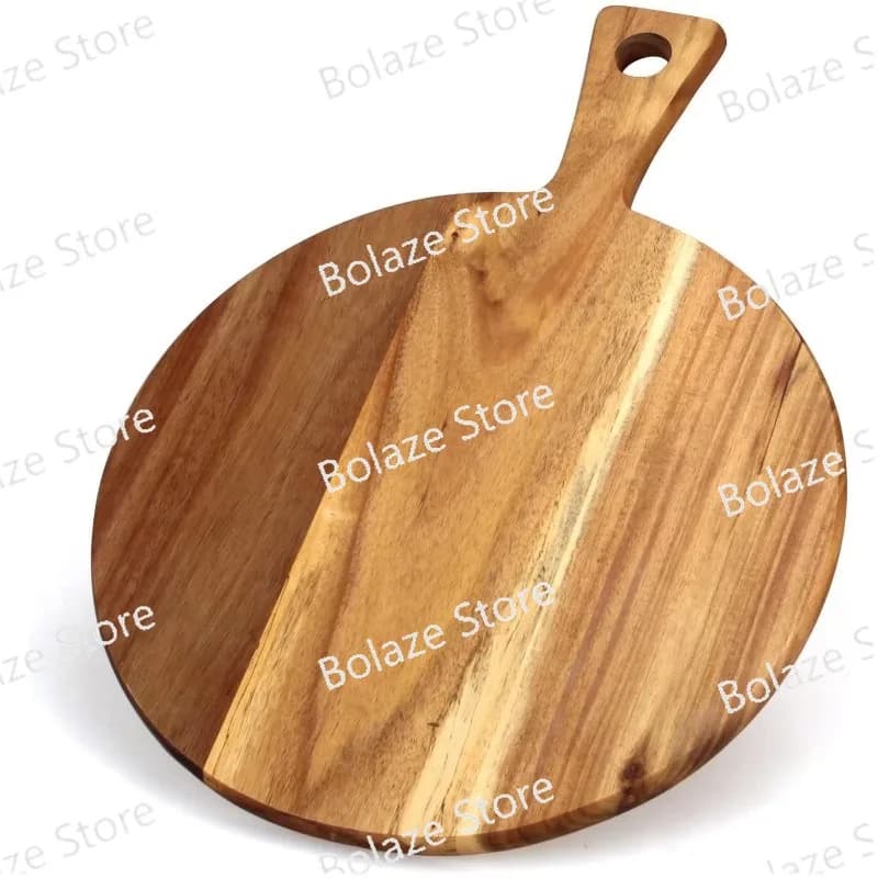 Padella per pizza rotonda con manico Cucina domestica Tagliere multifunzionale Vassoio per snack per bistecche da ristorante