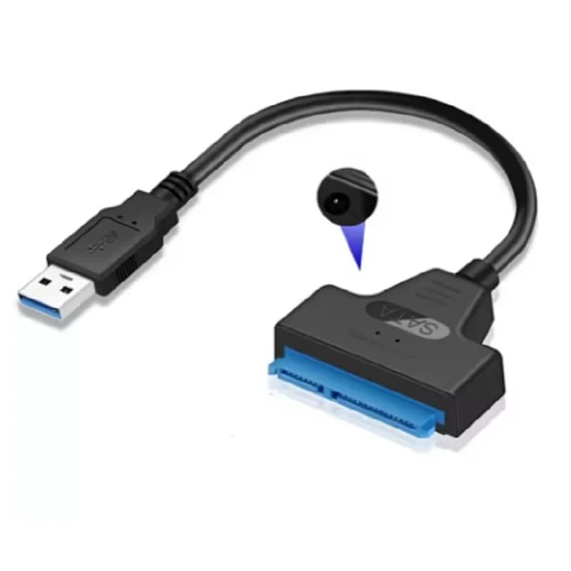 Cavo adattatore da USB 3.0 a SATA 3 da 2,5" e 3,5", cavo da SATA a USB 3.0 per hard disk esterno HDD SSD, adattatore SATA 3 a 22 pin