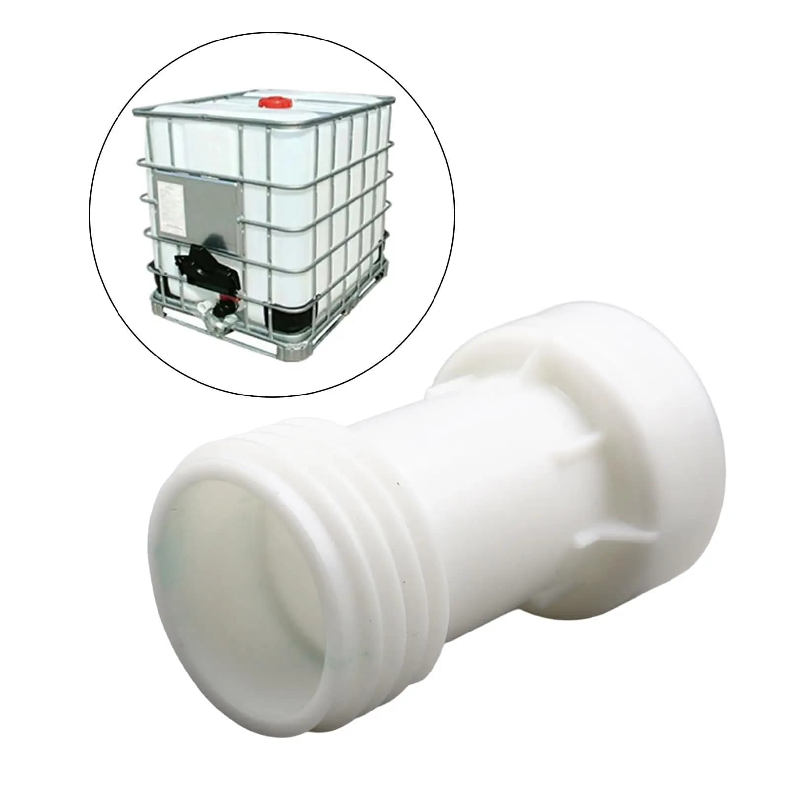 Giunto per Tubi IBC Robusto con Filettatura Grossa per Secchi e Serbatoi d'Acqua da Giardino