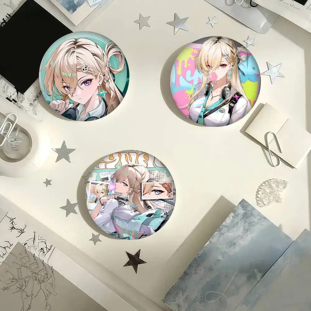 Game Lynae Wuthering Waves Handmade Brooch Cartoon Cosplay Badge On Backpack Jewelry Accessories Gifts