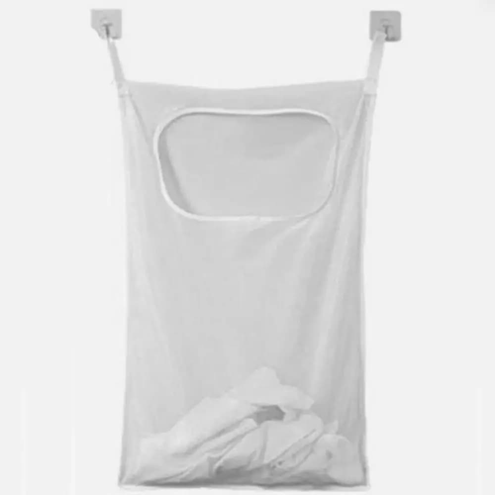 Wall Mounted Hanging Storage Bag Hanging Foldable Hanging Laundry Basket Fabric Lightweight Clothing Organizer Bag