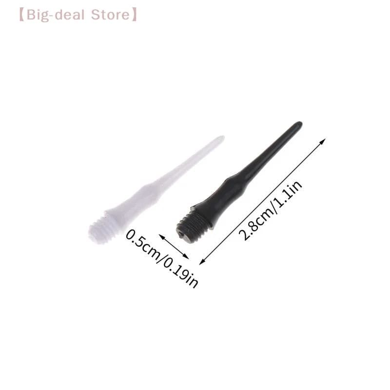 【M】36/50/100 Pezzi Punte Corte Morbide in Plastica per Freccette, Punte Robuste Resistenti all'Usura, Alette Durevoli per Freccette, Sport all'Aperto