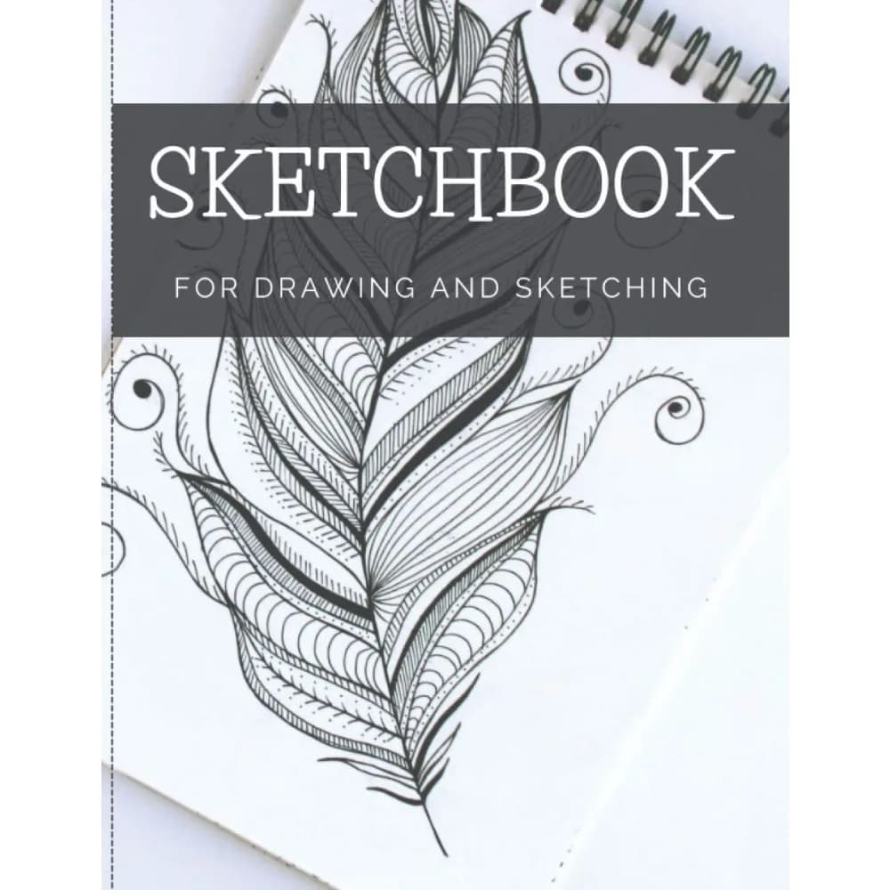 100 Blank Pages Sketchbook: Durable Acid-Free Paper for Artists and Kids, White, 8x11.5"