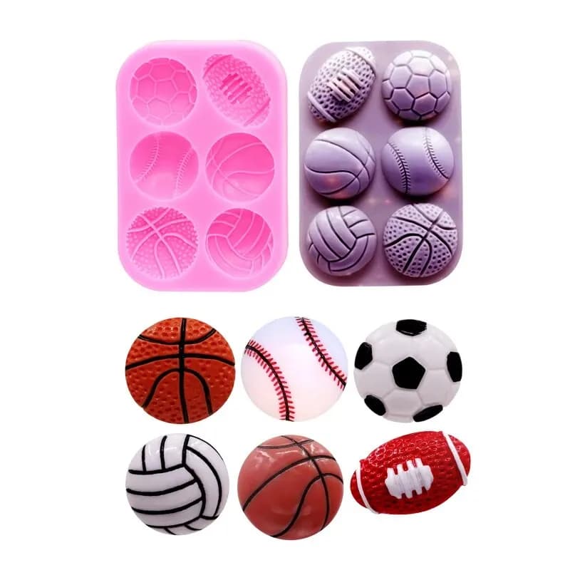 Balloon Football Accessories for Basket Jewelry DIY Earrings Silicone mold Epoxy flexible mold in polymer clay Chocolate mold