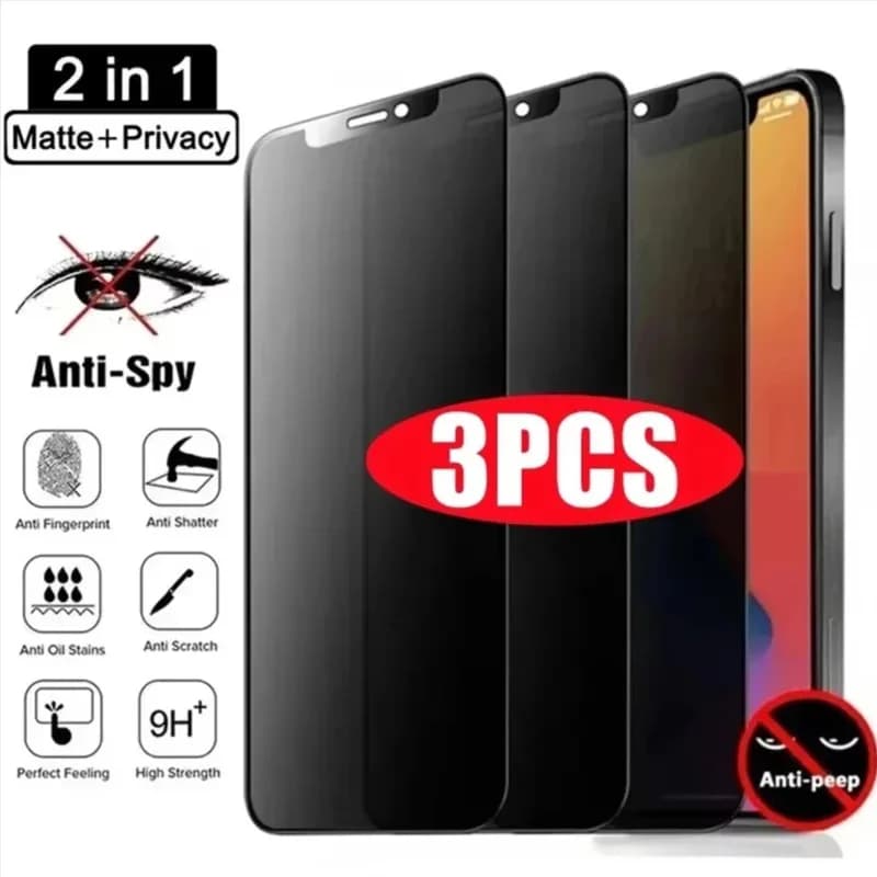 Matte Privacy Screen Protector For Xiaomi Redmi Note 14 15 Pro 8 9 10 11 12 13 Pro Redmi 10C 15 15C 14C 13C 12C 9T Anti Spy Film
