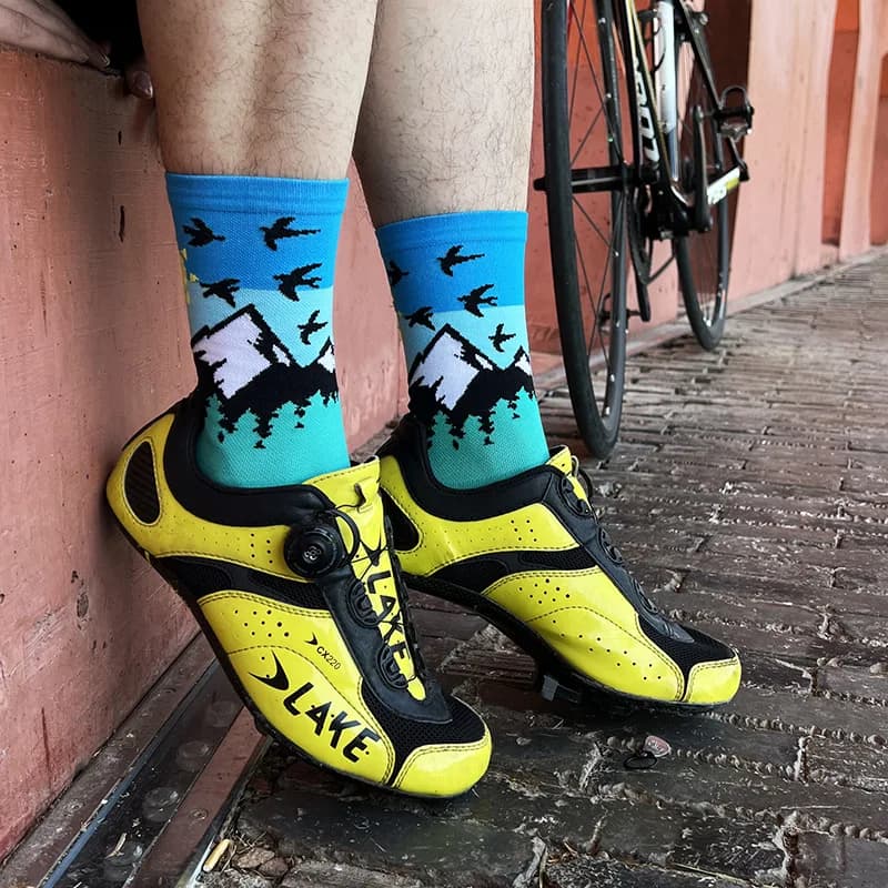 Calzino da uomo sport donna compressione fornitura transfrontaliera corsa equitazione ciclismo sopra il ginocchio basket ciclismo Hockey calcio traspirante