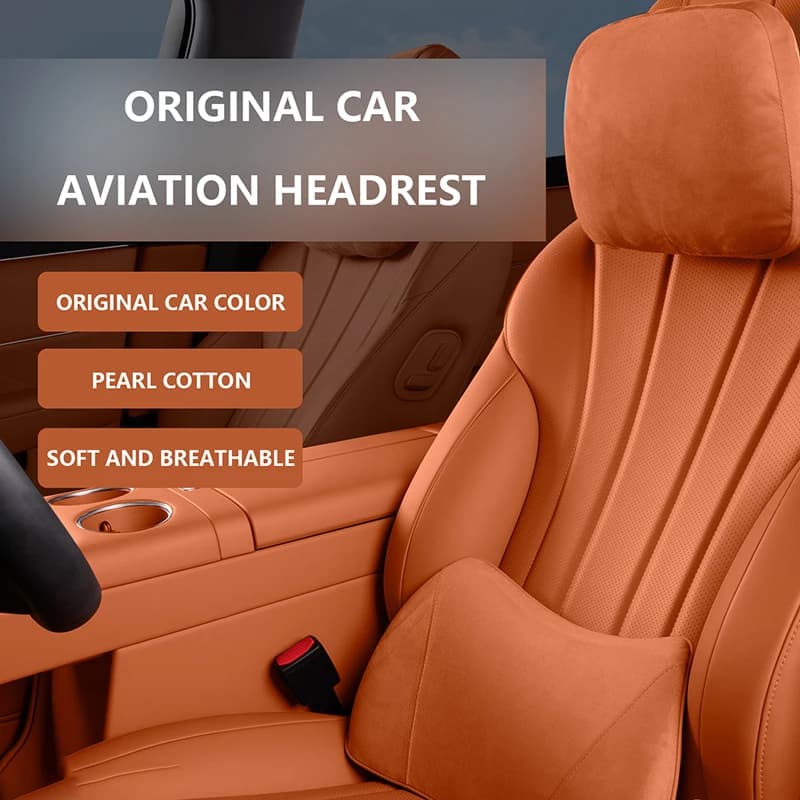 Soft Car Neck Protection Pillow Suitable for M5 M7 M9 Headrest Automotive Cushion for Vehicle Headrests Auto Seat Accessories