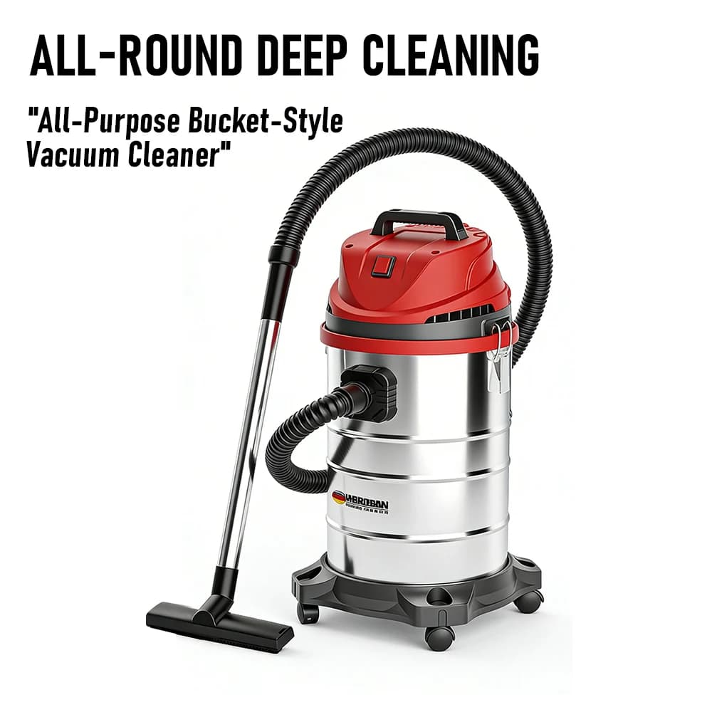30L High Power Wet & Dry Vacuum Cleaner 4000W Industrial Commercial Grade for Car Detailing Home Renovation Grout Cleaning