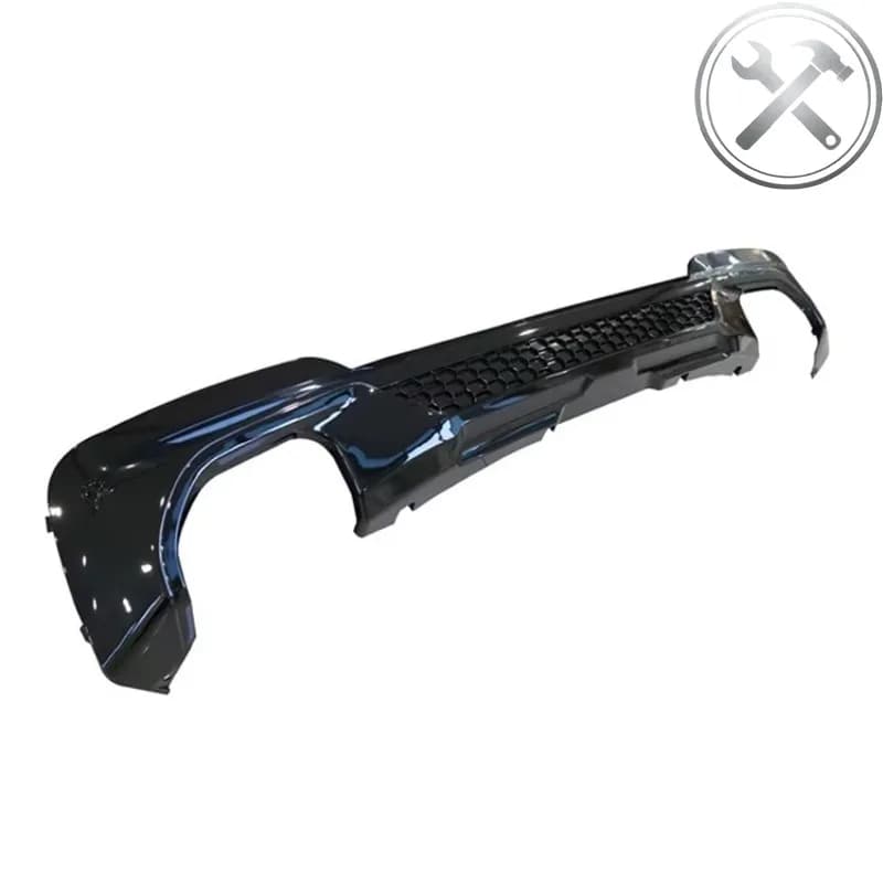 Diffusore posteriore stile X3M, nero lucido, con terminali di scarico, parti aerodinamiche per esterni, per X3 G01 Pre Facelift 2018-2021
