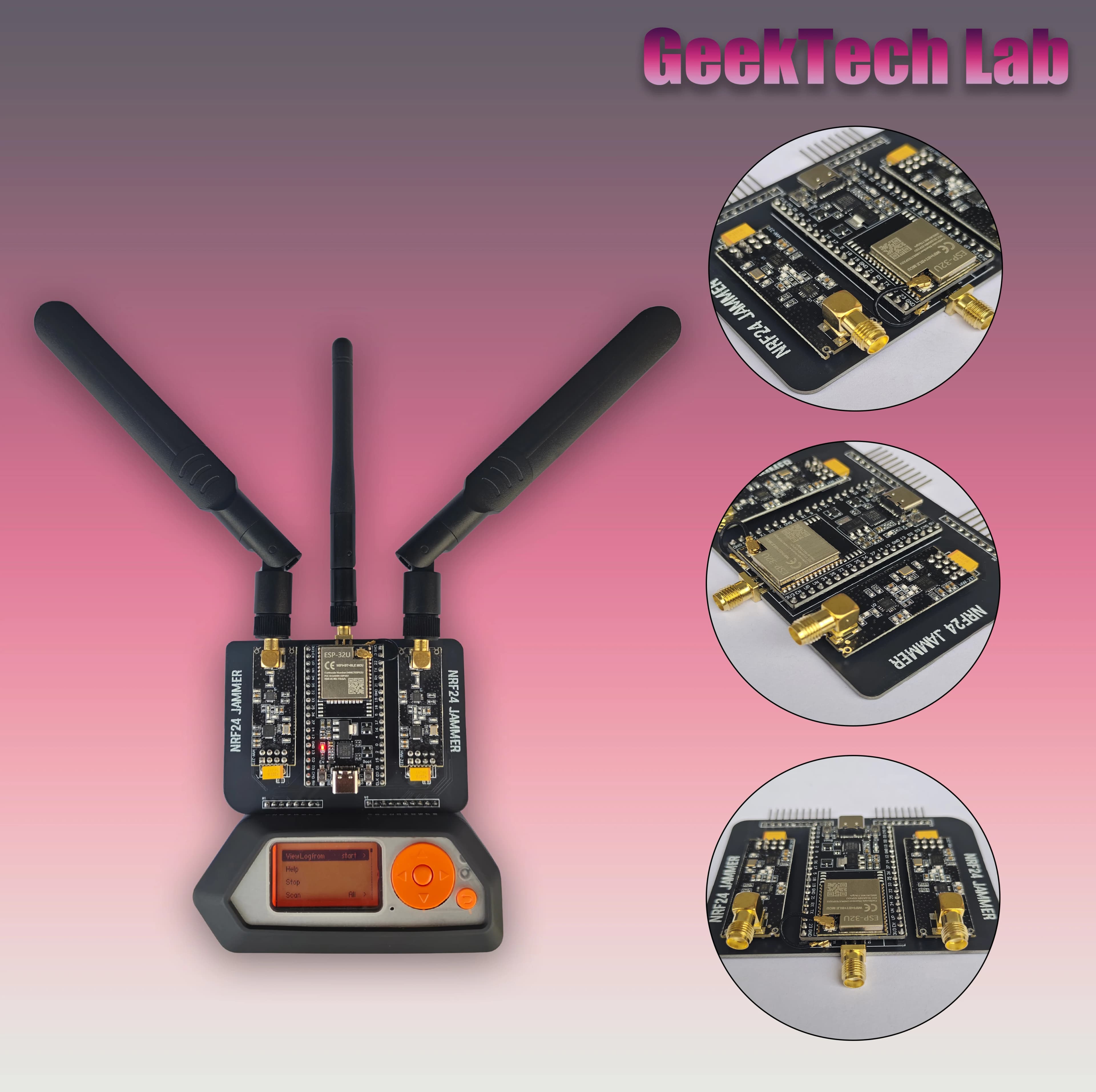 Nuovo Modulo ESP32 + NRF24L01 PA LNA 2.4GHz per Flipper Zero, Antenna Aggiornata, Protocollo di Comunicazione Dual Mode Bluetooth WiFi