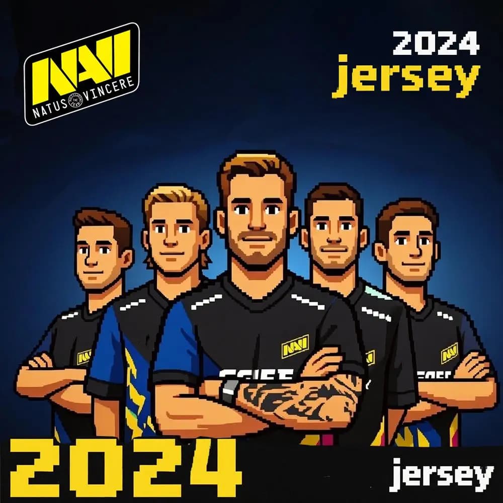 CS2 NAVI Esports Club 2024 Maglia della squadra Major Winner S1mple T-shirt da allenamento traspirante Maglie personalizzabili per uomo e donna