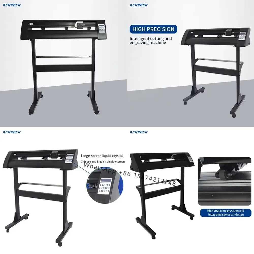 Plotter da Taglio Automatico Kenteer 53" 1350mm con Schermo Touch e Sistema CCD per Taglio di Adesivi in PVC e Vinile