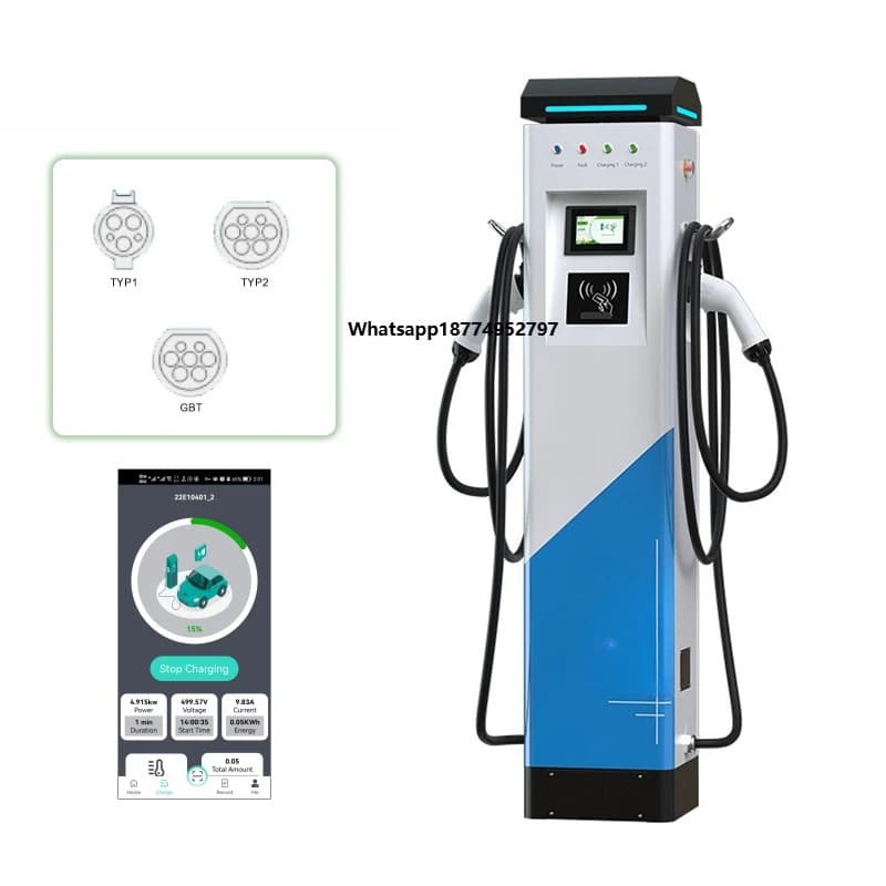 BLUESKY Fast Charging Battery Interface Ev Electric Car Charger Station Ev Charger with POS Custom 22kw