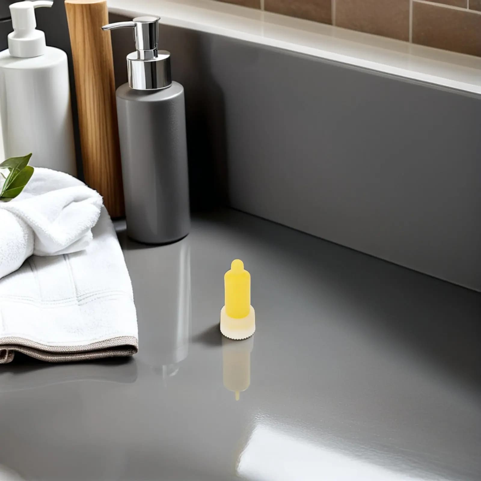 Set di 3 Testine di Ricambio per Dispenser di Sapone, Pompa in Gomma Antigoccia per Hotel, Bagno, Cucina, Parti di Ricambio per Dispenser a Parete