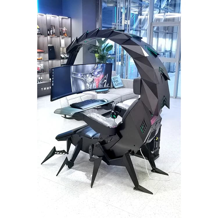 Hot Luxury Home Office Furniture Zero Gravity All'ingrosso Computer Cluvens Sedia da gioco Sedia Scorpion per 3 o 5 monitor