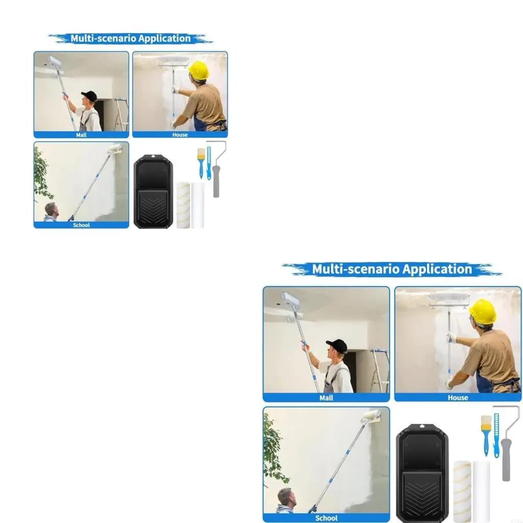 Multipurpose small roller set for painting with unique design of foam edges, comfortable for renovations and touches