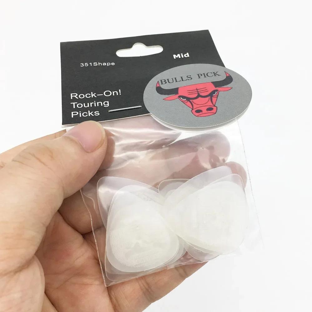 12 pcs Bull Head 0.6mm guitar Plectre Nylon super durable Anti-slip Design Mediator Electric Guitar Plettri