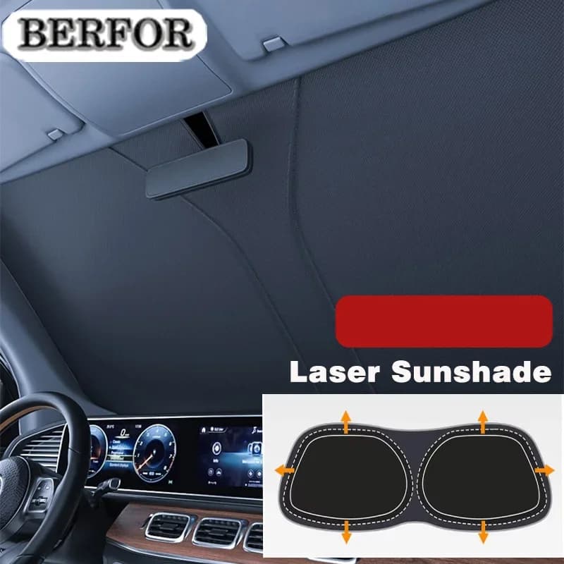 Car Styling Nano-Isoltat Parabrezza Parasole Finestra Anteriore Parasole Visiera Accessori Per Interni Auto Per Ford Escape 2020-2023
