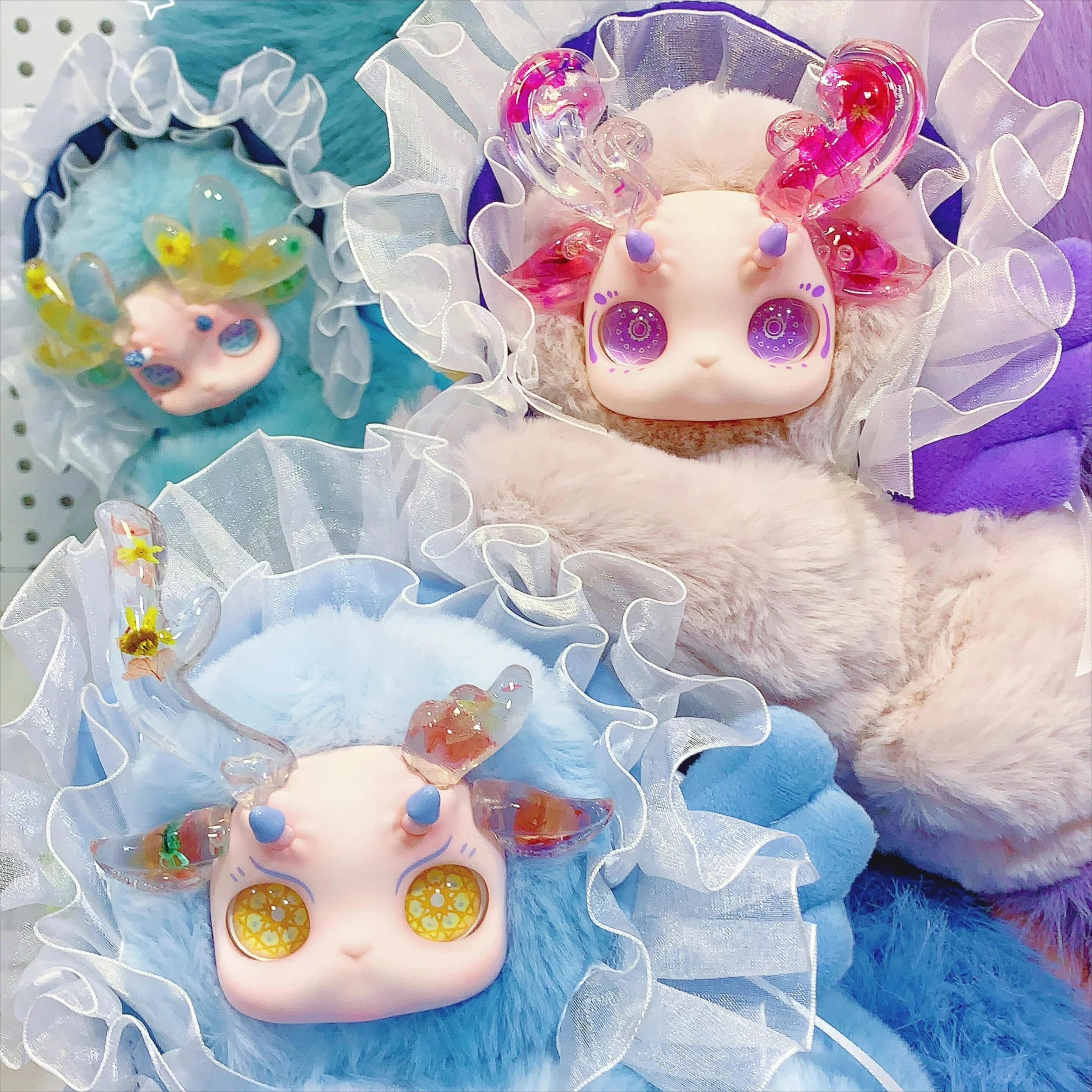 Gululu A Deer Blooming Series Vinyl Plush Blind Box - Personaggio Anime Creatura Fantastica, Scatola Misteriosa, Portachiavi, Ciondolo, Giocattoli di Tendenza, Regalo