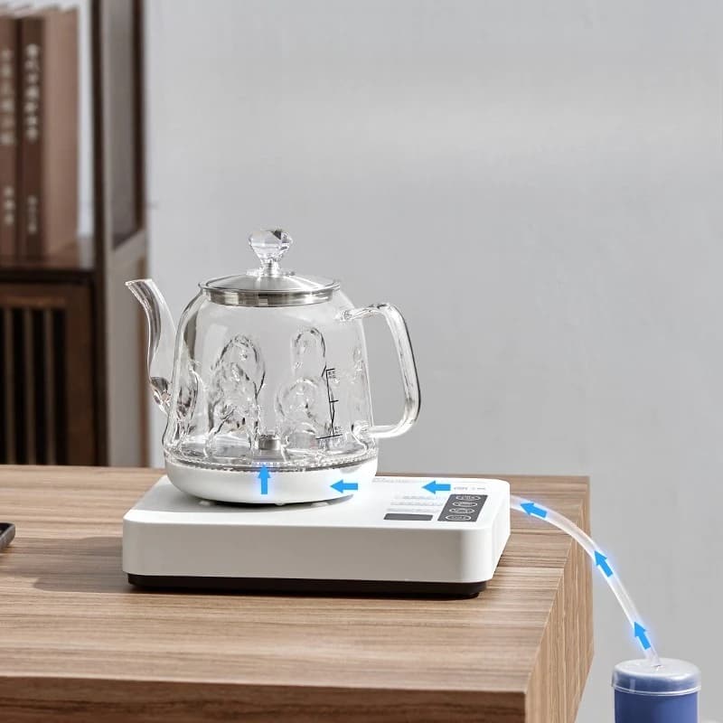 Automatic water supply pot, electric kettle, tea table integrated