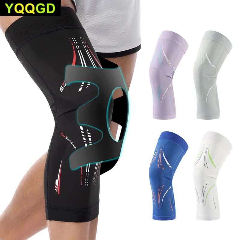 1 Pezzo di Supporto per Ginocchio per Donne e Uomini, Fascia Compressiva Ultra-Sottile e Leggera per Alleviare il Dolore al Ginocchio, per Corsa e Uso Quotidiano