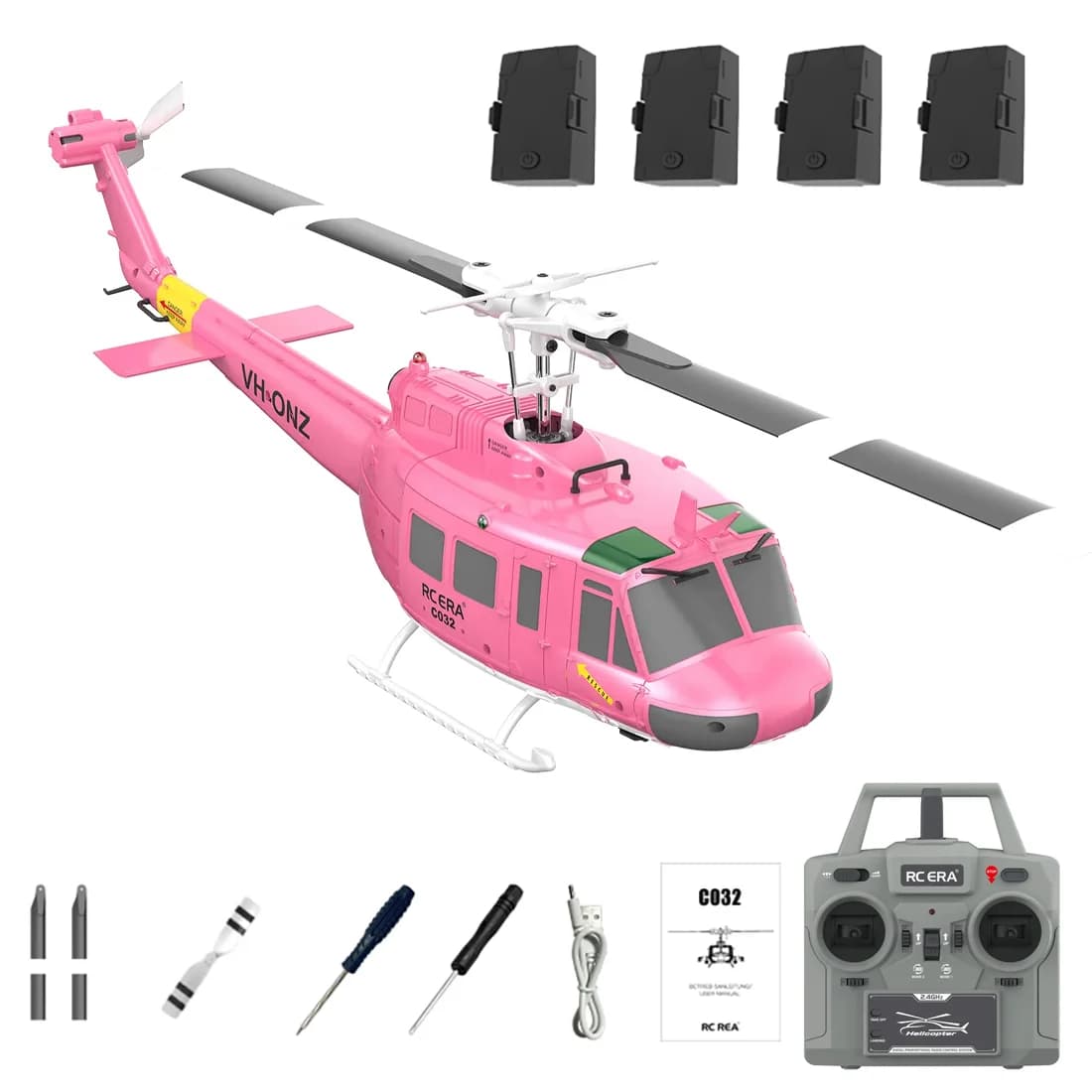 C032 6CH Brushless RC Helicopter Flybarless Optical Flow TOF Altitude Hold 3D Inverted Stunt Scale Military Drone Adult Toy Gift