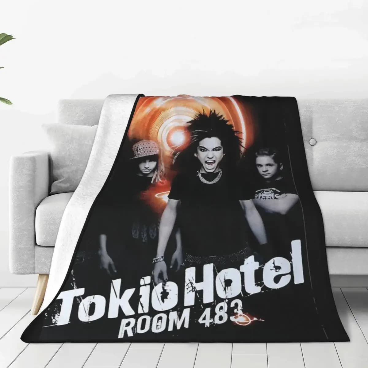Toyio camera d'albergo 483 coperta sfocata musica Rock coperte personalizzate per divano biancheria da letto Lounge 200x150cm trapunta