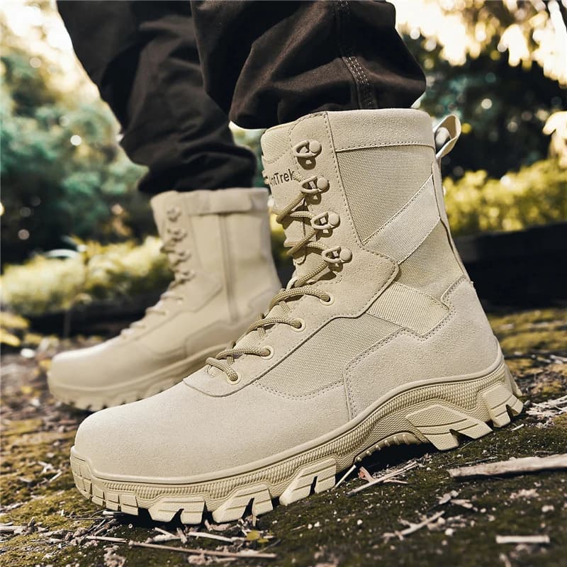 Winter Men's High-top Outdoor Hiking Boots, Casual, Comfortable and Warm Hiking Shoes